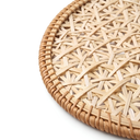Sousplat Rattan Trançado Artesanal Nature