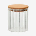 Porta Mantimento em Vidro com Tampa em Bambu 500ml