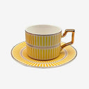 Xícara de Chá em Porcelana Olimpo Amarelo