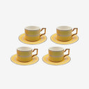 Xícara de Chá em Porcelana Olimpo Amarelo