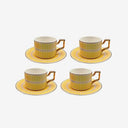 Xícara de Café em Porcelana Olimpo Amarelo