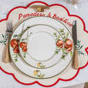 Prato de Sobremesa em Cerâmica Pomodoro e Basilico