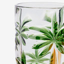 Taça em Cristal Palm Tree Handpaint