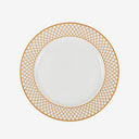 Prato de Sobremesa em Porcelana Regalis Branco e Dourado