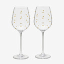 Taça de Vinho em Vidro Dots
