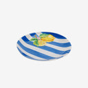 Prato de Sobremesa Costa Limone Azul e Branco