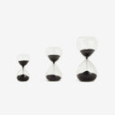 Conjunto Ampulheta em Vidro Small Areia Preta