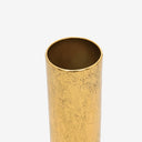 Vaso de Metal Cilindro Dourado 33cm