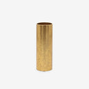 Vaso de Metal Cilindro Dourado 23cm
