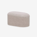 Pote com Tampa Texturizado Bege 13cm