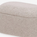 Pote com Tampa Texturizado Bege 17cm