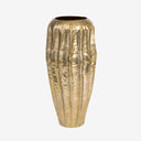 Vaso em Metal Cacau Ouro Envelhecido 40cm
