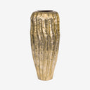 Vaso em Metal Cacau Ouro Envelhecido 51cm