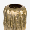 Vaso em Metal Cacau Ouro Envelhecido 51cm