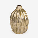 Vaso em Metal Cacau Ouro Envelhecido 29cm