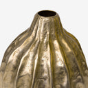 Vaso em Metal Cacau Ouro Envelhecido 29cm