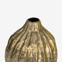 Vaso em Metal Cacau Ouro Envelhecido 34cm