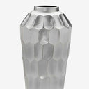 Vaso Alto de Metal Prata
