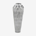 Vaso Alto de Metal Prata
