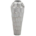 Vaso Alto em Metal Prata