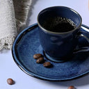 Xícara de Café com Pires em Cerâmica Daily Calm