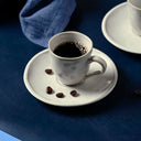 Xícara de Café com Pires em Cerâmica Daily Calm