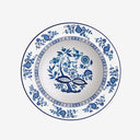 Prato Fundo em Porcelana Dulce Azul e Branco