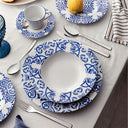 Prato Fundo em Porcelana Algarve Azul e Branco