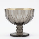 Taça de Sobremesa com Borda Dourada