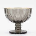 Taça de Sobremesa com Borda Dourada